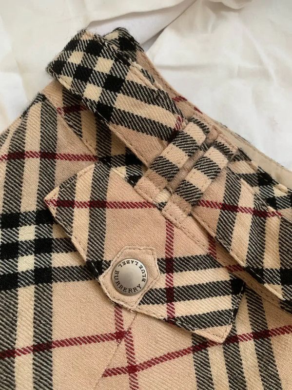Burberry Burberry Khaki Wool Mid-Length Skirt Size 23" - 2 Thumbnail