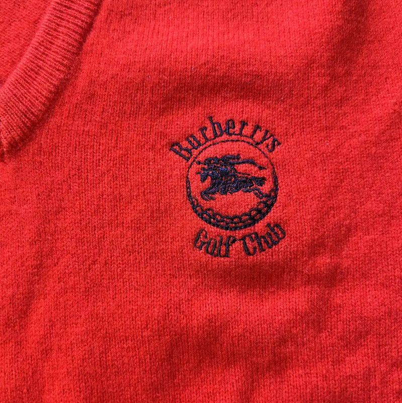 Burberry Burberry Red Wool Embroidered Long Sleeve Sweater Size M / US 6-8 / IT 42-44 - 8 Thumbnail