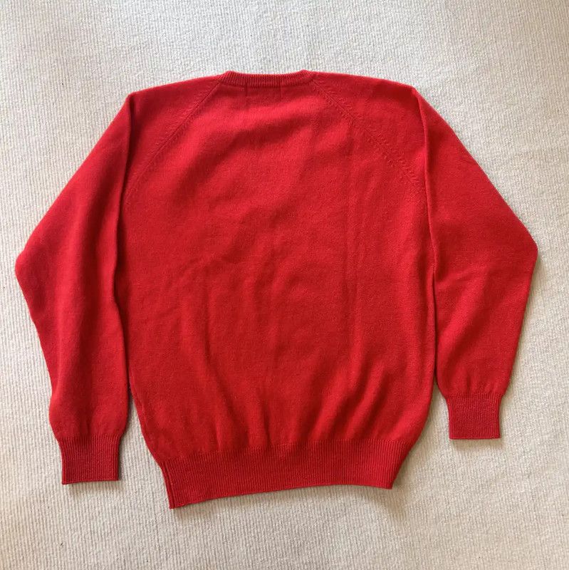 Burberry Burberry Red Wool Embroidered Long Sleeve Sweater Size M / US 6-8 / IT 42-44 - 4 Thumbnail