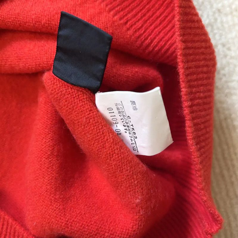 Burberry Burberry Red Wool Embroidered Long Sleeve Sweater Size M / US 6-8 / IT 42-44 - 10 Thumbnail