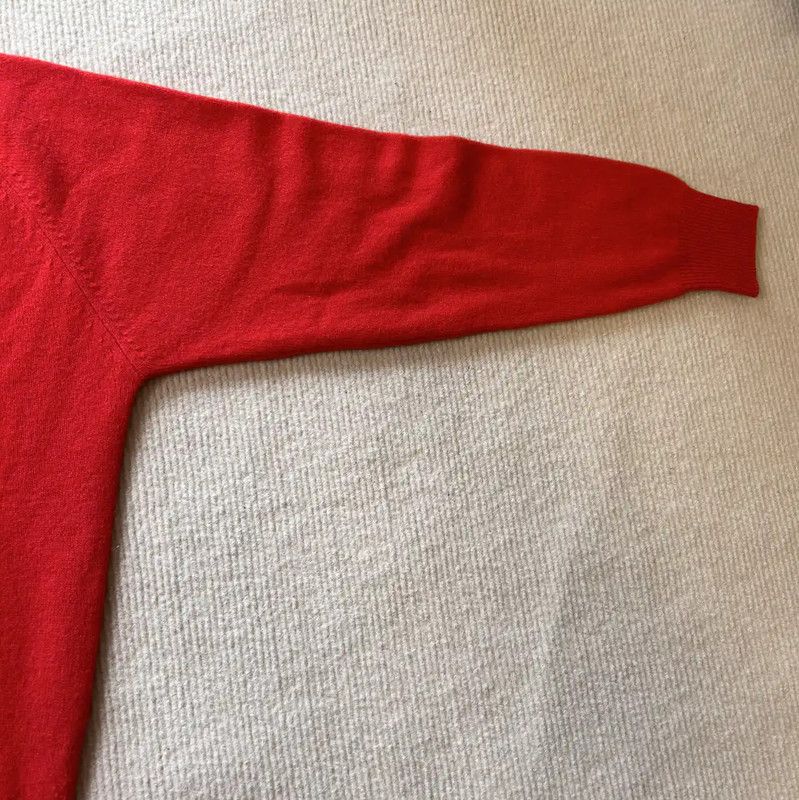 Burberry Burberry Red Wool Embroidered Long Sleeve Sweater Size M / US 6-8 / IT 42-44 - 6 Thumbnail