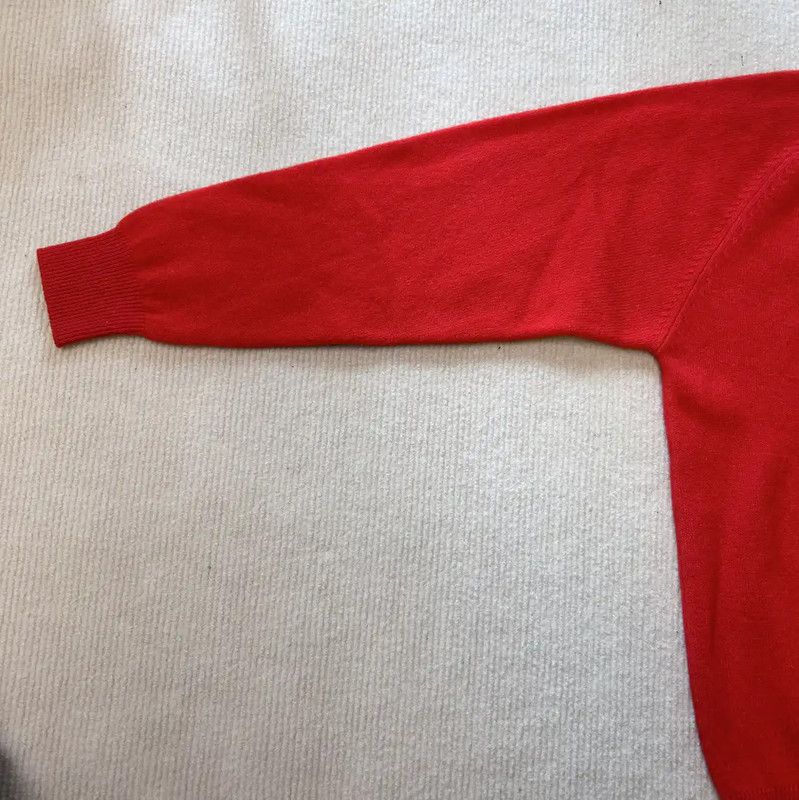 Burberry Burberry Red Wool Embroidered Long Sleeve Sweater Size M / US 6-8 / IT 42-44 - 5 Thumbnail