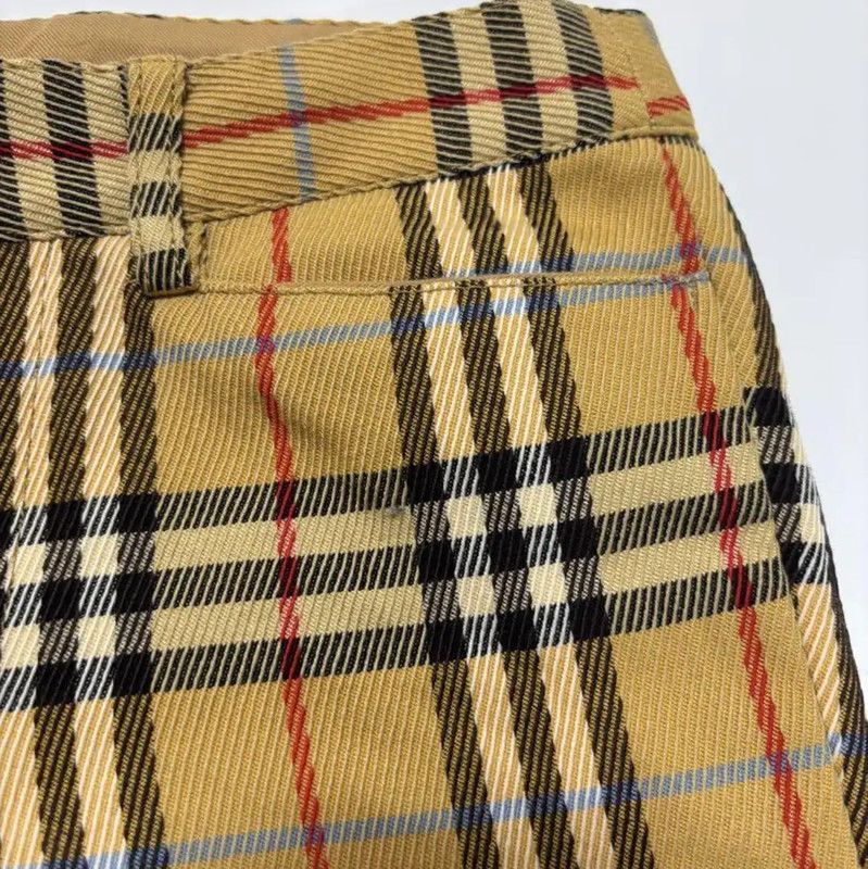 Burberry Burberry Yellow Wool Blend Striped Women's Pants Size 23" - 6 Thumbnail