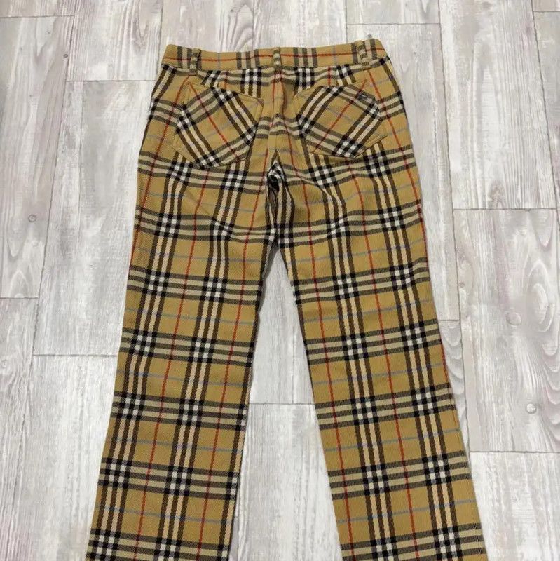 Burberry Burberry Yellow Wool Blend Striped Women's Pants Size 23" - 3 Thumbnail