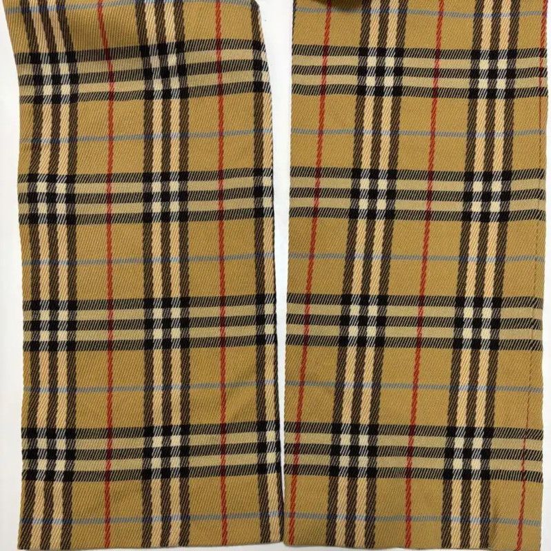 Burberry Burberry Yellow Wool Blend Striped Women's Pants Size 23" - 8 Thumbnail