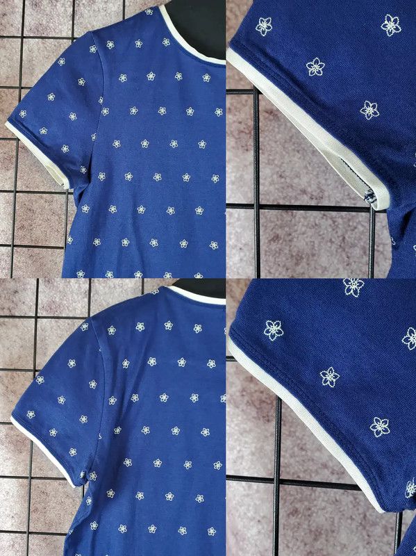 Burberry Burberry Blue Print Short Sleeve T-Shirt Size M / US 6-8 / IT 42-44 - 5 Thumbnail