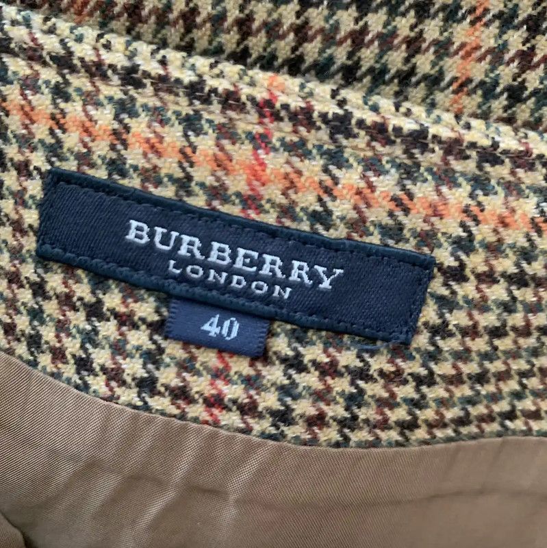 Burberry Burberry Women's Houndstooth Wool Skirt Size L Size 30" / US 8 / IT 44 - 4 Thumbnail