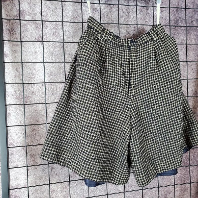 Burberry Burberry Khaki Wool Logo Check Pants Size 24" / US 00 / IT 34 - 10 Thumbnail