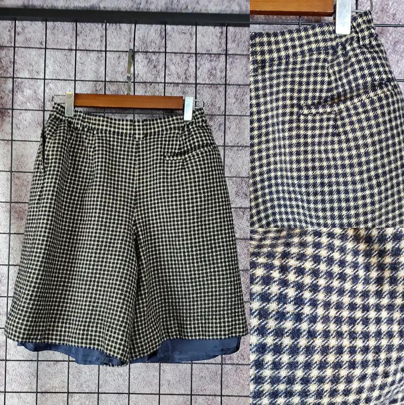 Burberry Burberry Khaki Wool Logo Check Pants Size 24" / US 00 / IT 34 - 4 Thumbnail