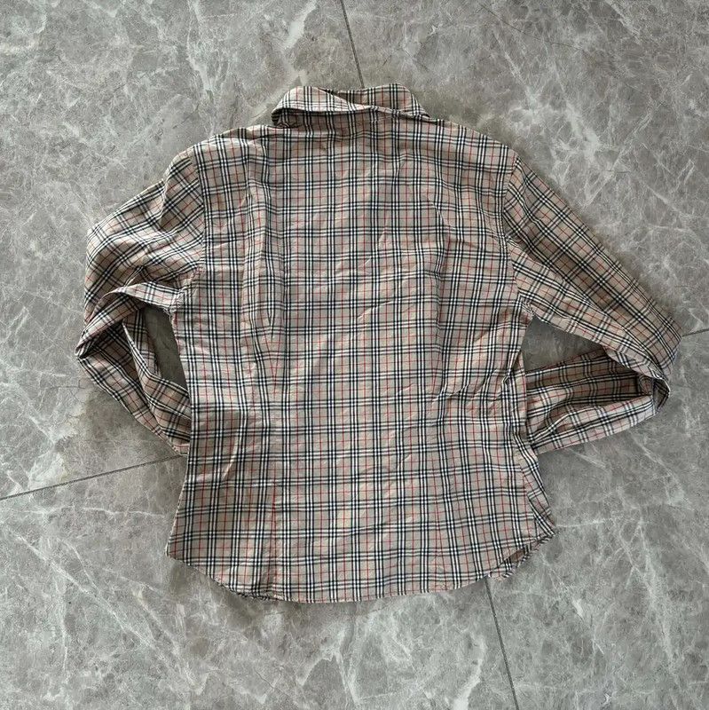 Burberry Burberry Khaki Cotton Long Sleeve Top Size M / US 6-8 / IT 42-44 - 6 Thumbnail