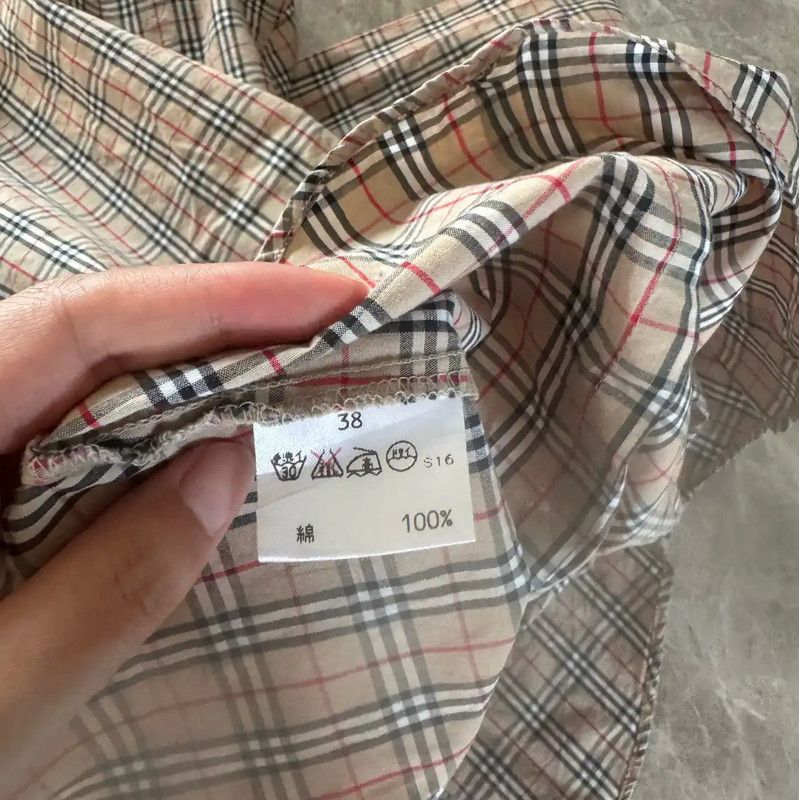 Burberry Burberry Khaki Cotton Long Sleeve Top Size M / US 6-8 / IT 42-44 - 7 Thumbnail