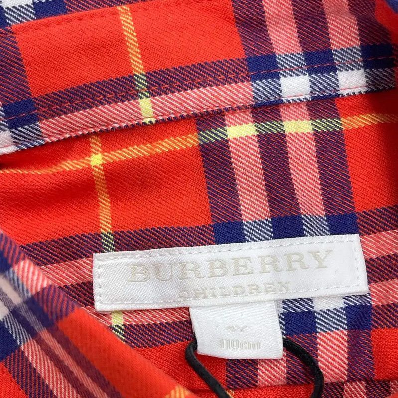 Burberry Burberry Red Plaid Cotton Women's Shirt Size M / US 6-8 / IT 42-44 - 4 Thumbnail