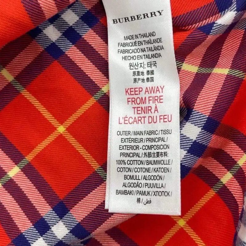 Burberry Burberry Red Plaid Cotton Women's Shirt Size M / US 6-8 / IT 42-44 - 5 Thumbnail