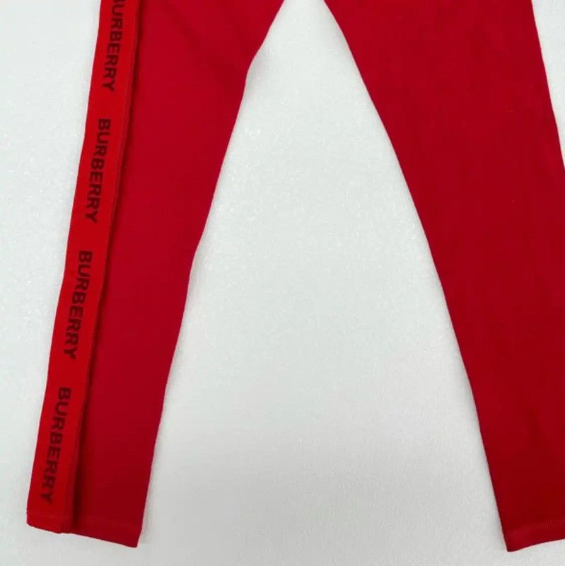 Burberry Burberry Red Cotton Casual Pants for Women Size 40" / US 18 - 3 Thumbnail