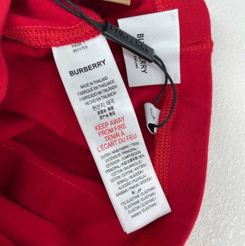 Burberry Burberry Red Cotton Casual Pants for Women Size 40" / US 18 - 4 Thumbnail