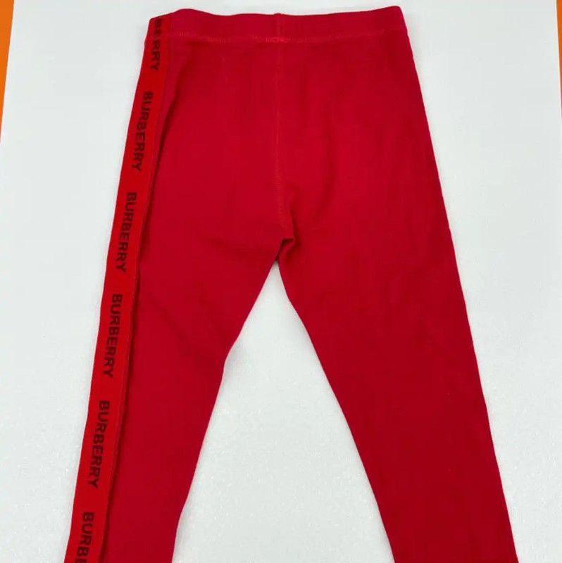 Burberry Burberry Red Cotton Casual Pants for Women Size 40" / US 18 - 2 Thumbnail