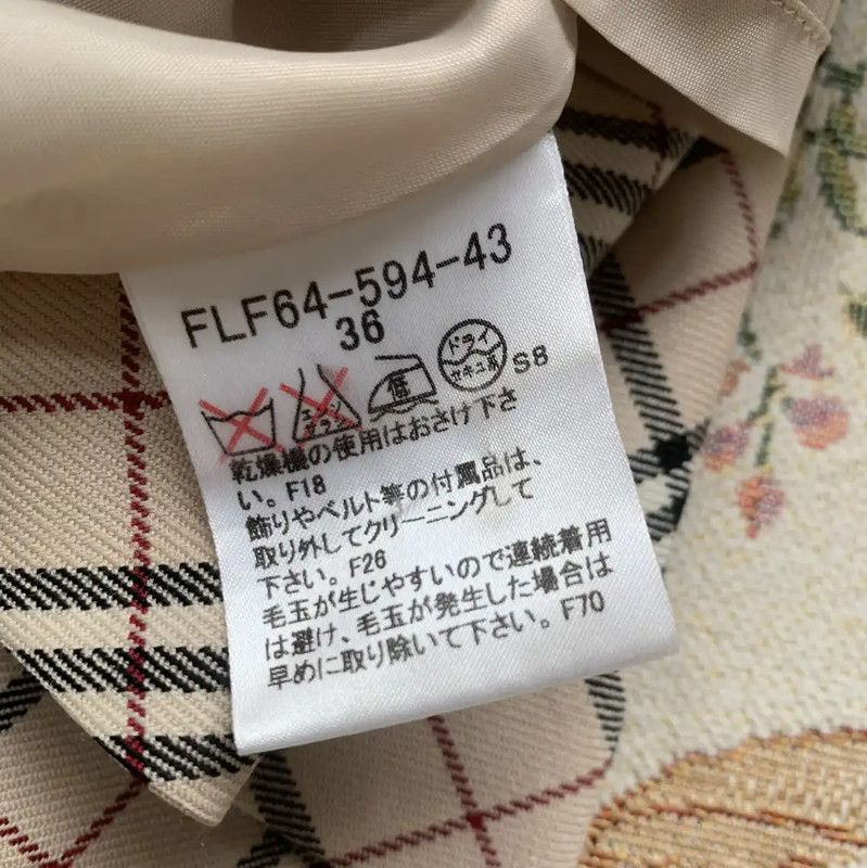 Burberry Burberry Beige Wool Irregular Hem Skirt Size 23" - 5 Thumbnail