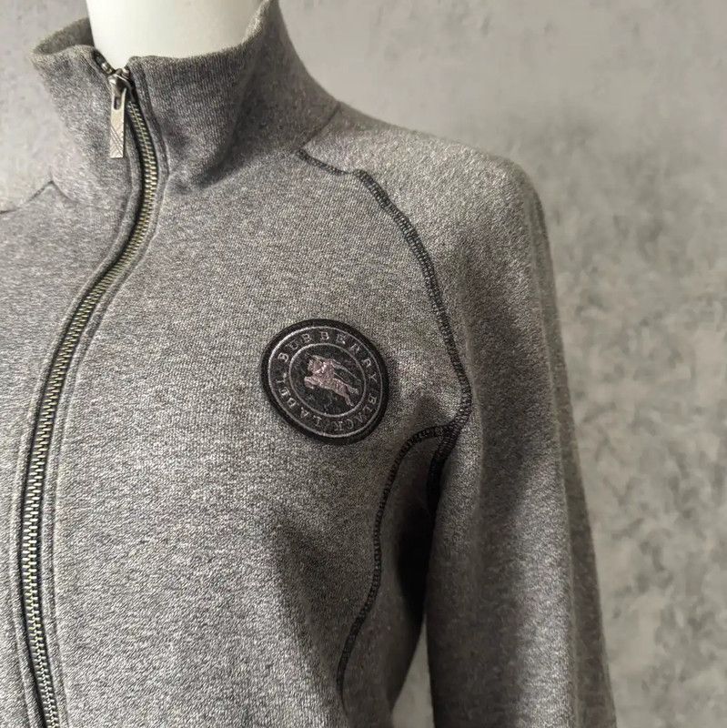 Burberry Burberry Gray Cotton Long Sleeve Hoodie Size M / US 6-8 / IT 42-44 - 3 Thumbnail