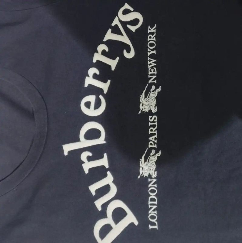 Burberry Burberry Navy Cotton Women's T-Shirt Size XXS / US 00 / IT 34 - 3 Thumbnail