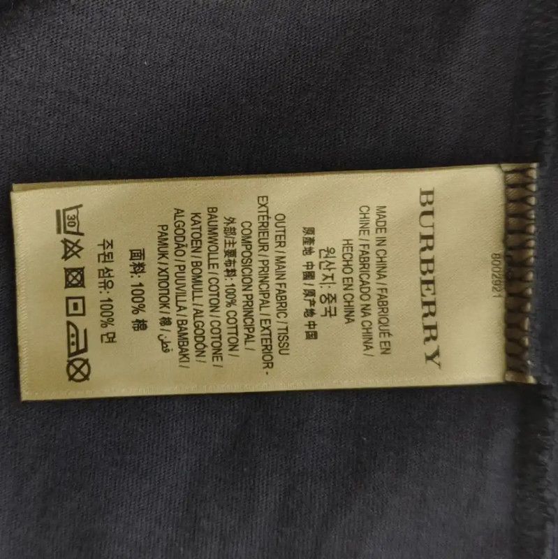 Burberry Burberry Navy Cotton Women's T-Shirt Size XXS / US 00 / IT 34 - 5 Thumbnail