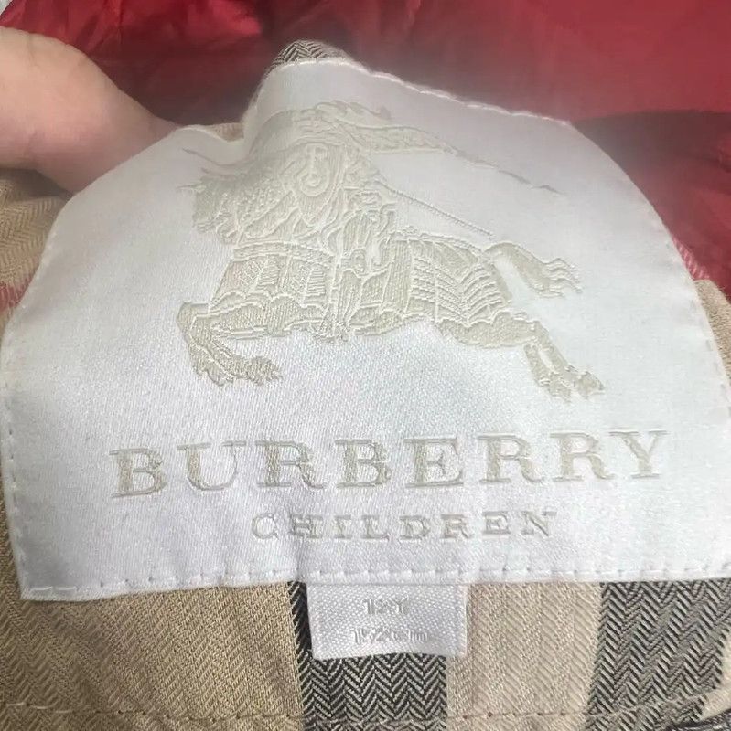 Burberry Burberry Women's Red Quilted Cotton Jacket Size L / US 10 / IT 46 - 4 Thumbnail