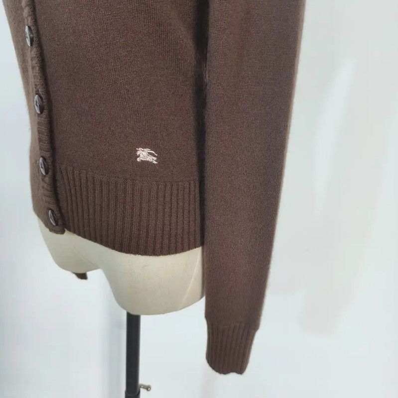 Burberry Burberry Brown Wool Long Sleeve Cardigan for Women Size M / US 6-8 / IT 42-44 - 4 Thumbnail