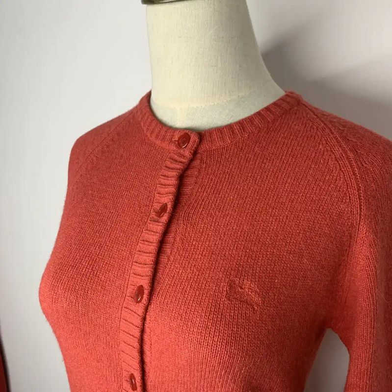 Burberry Burberry Red Wool Cardigan for Women Size M / US 6-8 / IT 42-44 - 4 Thumbnail