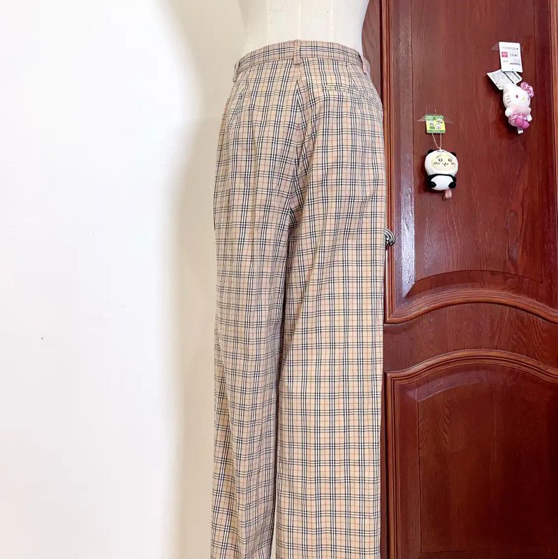 Burberry Burberry Women's Yellow Cotton Blend Casual Pants Size 23" - 3 Thumbnail