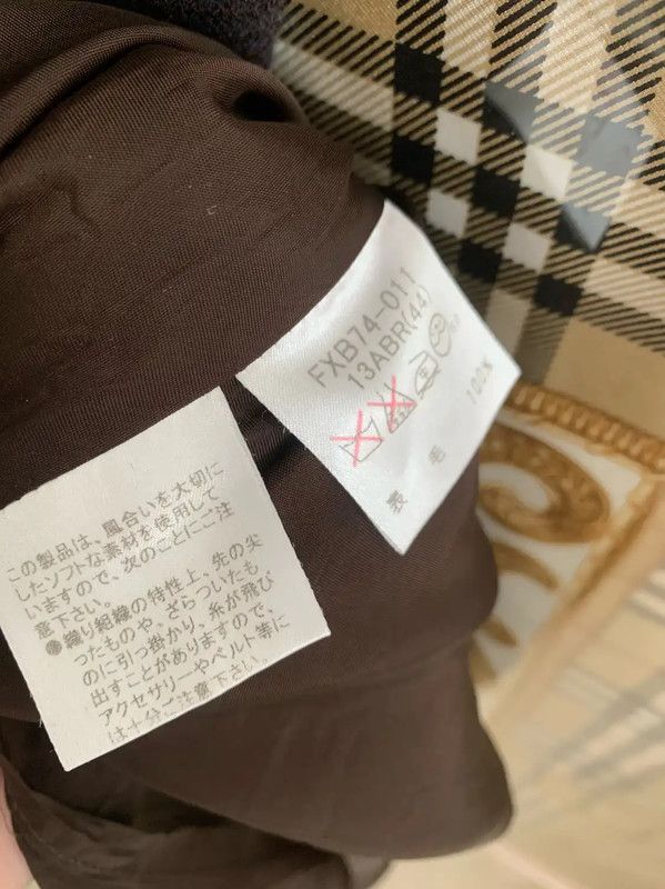Burberry Burberry Blue Wool Check Long Skirt Size 29" - 5 Thumbnail