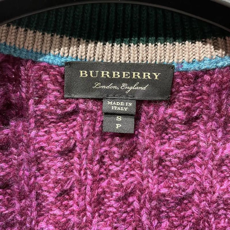 Burberry Burberry Colorful Wool Knit Sweater for Women Size S / US 4 / IT 40 - 5 Thumbnail