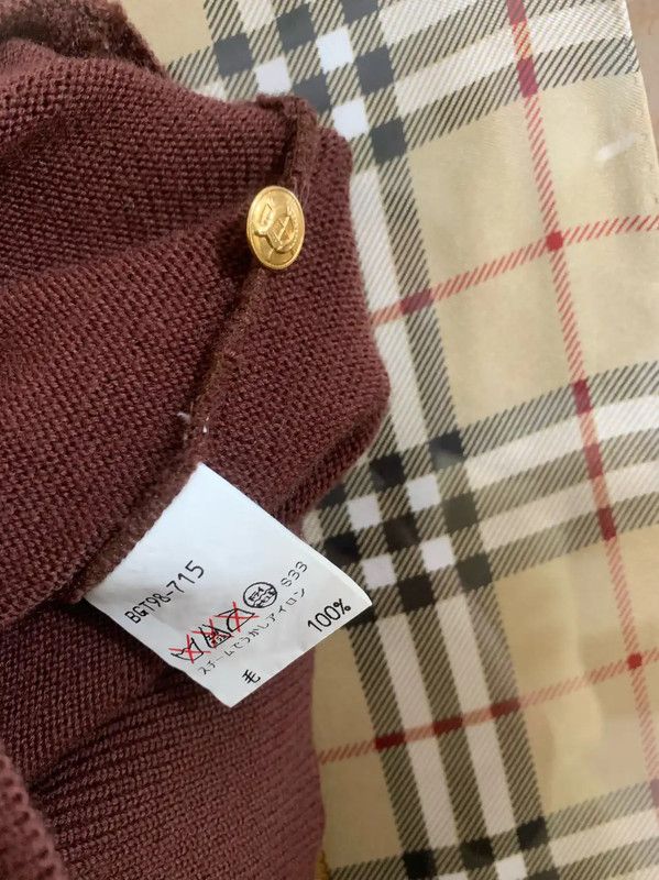 Burberry Burberry Brown Wool Women's Cardigan Size M / US 6-8 / IT 42-44 - 6 Thumbnail