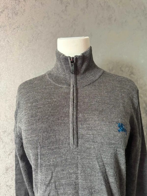 Burberry Burberry Gray Wool Long Sleeve Sweater Size M / US 6-8 / IT 42-44 - 6 Thumbnail