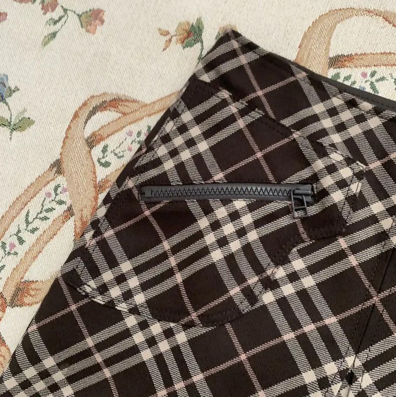 Burberry Burberry Brown Wool Midi Skirt Size 23" - 2 Thumbnail