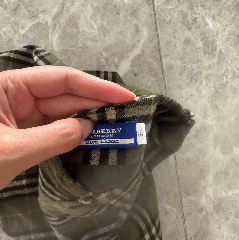 Burberry Burberry Green Wool Mini Skirt Size S Size 23" - 5 Thumbnail