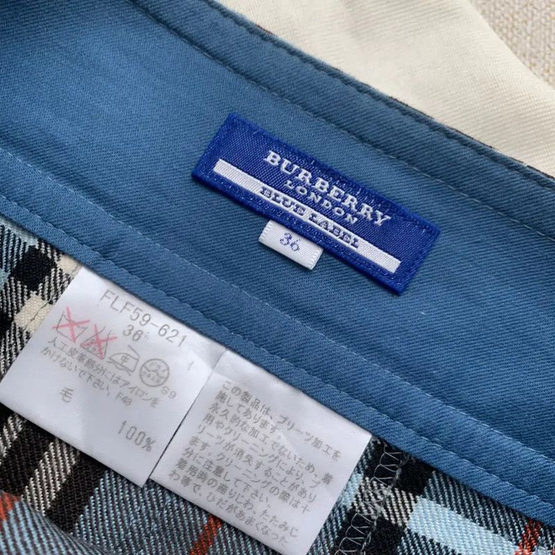 Burberry Burberry Blue Wool Pleated Skirt Size 23" - 7 Thumbnail