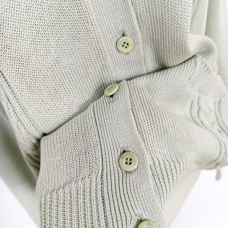 Burberry Burberry Light Green Long Sleeve Cardigan Size M / US 6-8 / IT 42-44 - 3 Thumbnail
