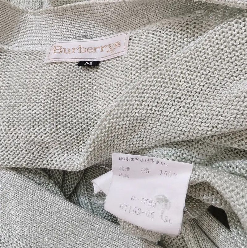 Burberry Burberry Light Green Long Sleeve Cardigan Size M / US 6-8 / IT 42-44 - 6 Thumbnail