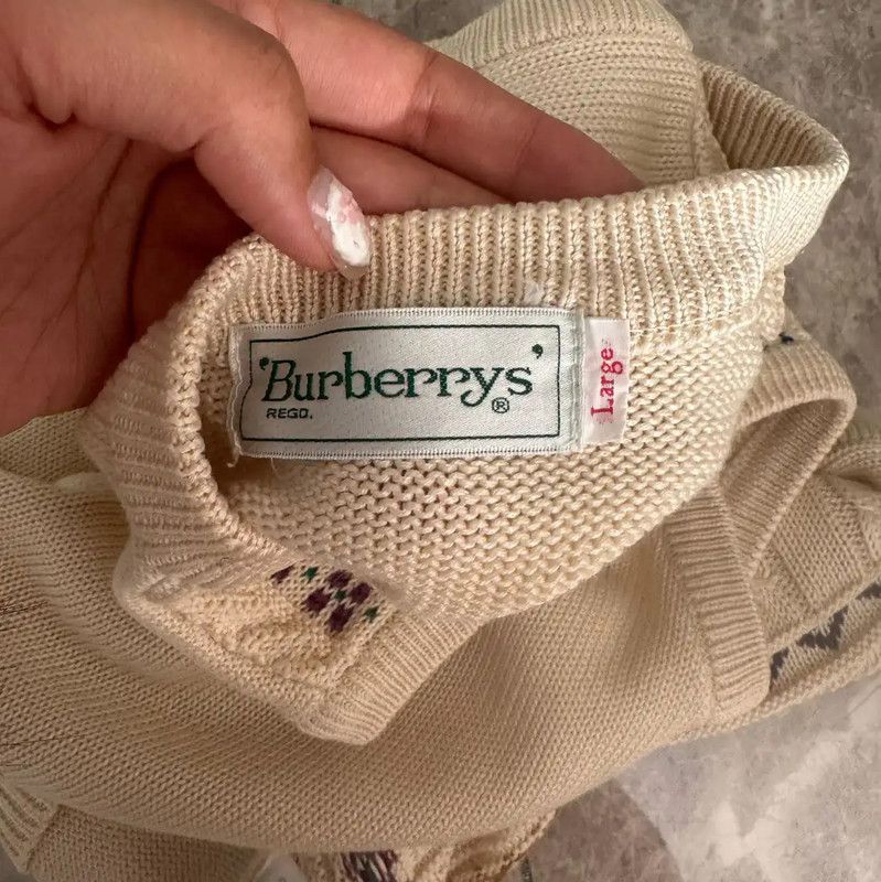 Burberry Burberry Colorful Knit Cardigan for Women Size L / US 10 / IT 46 - 7 Thumbnail