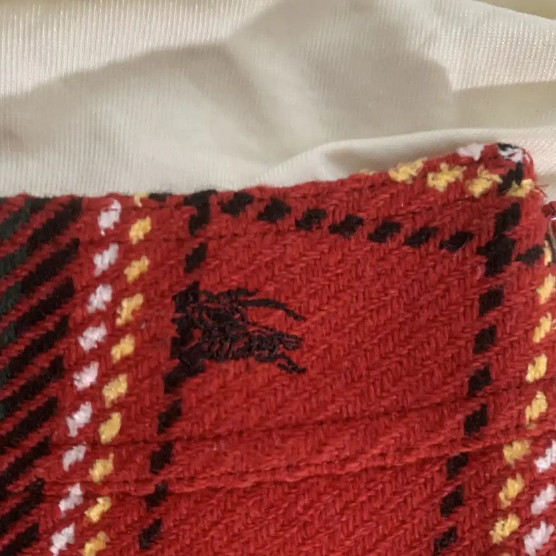 Burberry Burberry Red Wool Blend Skirt for Women Size 28" / US 6 / IT 42 - 2 Thumbnail
