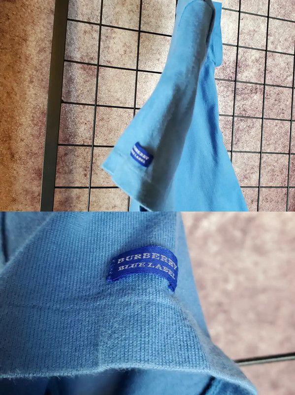 Burberry Burberry Blue Cotton Logo Short-Sleeve T-Shirt Size M / US 6-8 / IT 42-44 - 7 Thumbnail