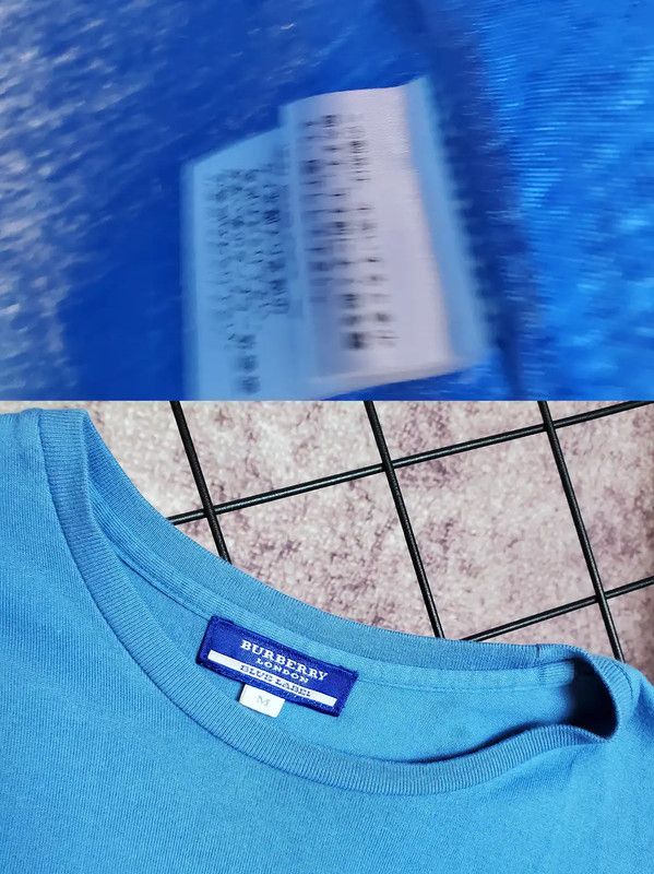 Burberry Burberry Blue Cotton Logo Short-Sleeve T-Shirt Size M / US 6-8 / IT 42-44 - 8 Thumbnail