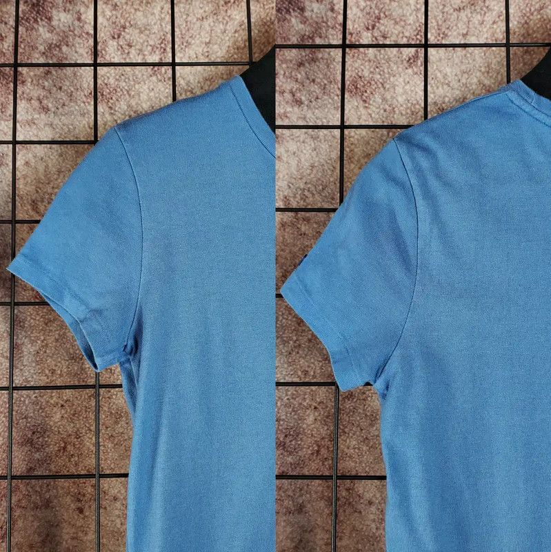 Burberry Burberry Blue Cotton Logo Short-Sleeve T-Shirt Size M / US 6-8 / IT 42-44 - 5 Thumbnail