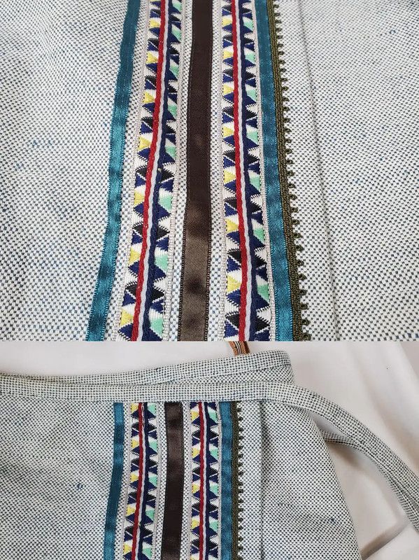 Burberry Burberry Summer Light Blue Embroidered Skirt Size 23" - 5 Thumbnail