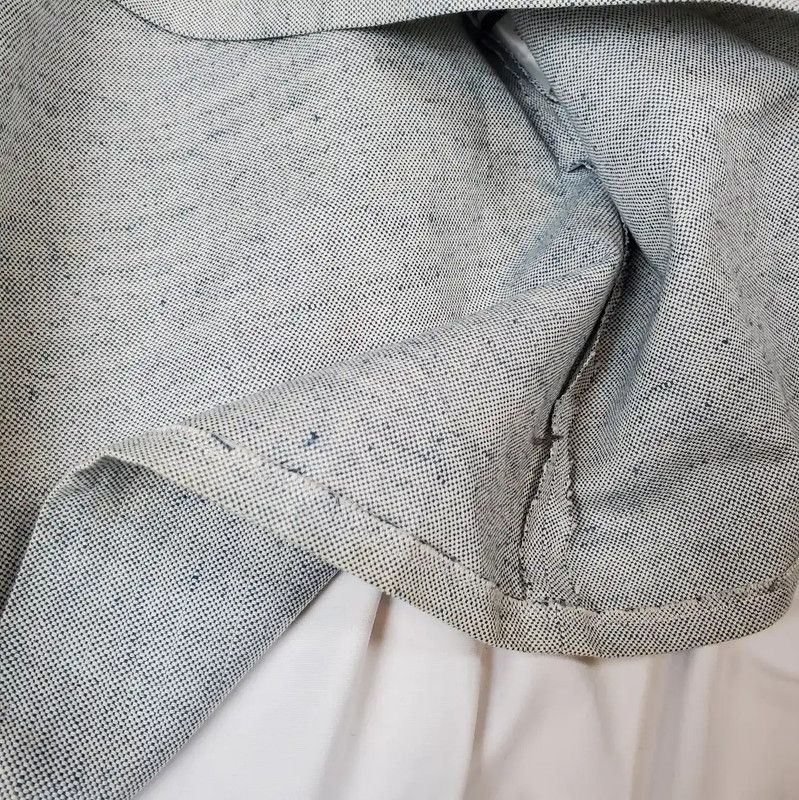 Burberry Burberry Summer Light Blue Embroidered Skirt Size 23" - 9 Thumbnail