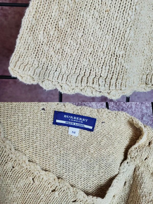 Burberry Burberry Summer Khaki Cotton Knit Top Size M / US 6-8 / IT 42-44 - 5 Thumbnail