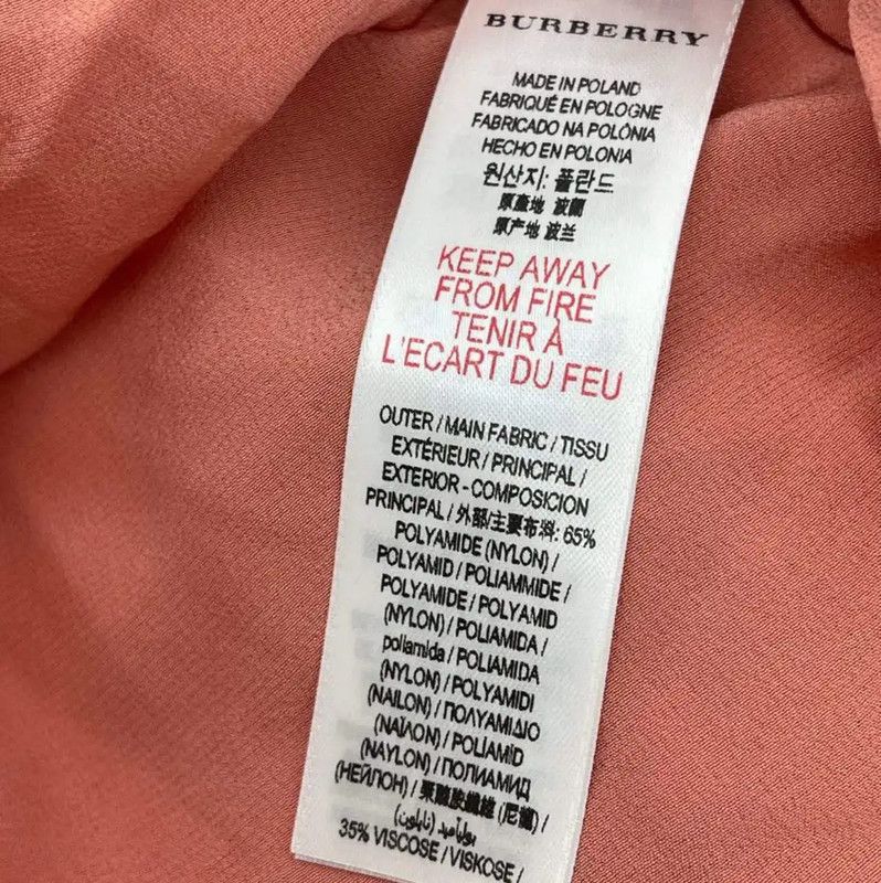 Burberry Burberry Pink Nylon Layered Women's Skirt Size 26" / US 2 / IT 38 - 4 Thumbnail