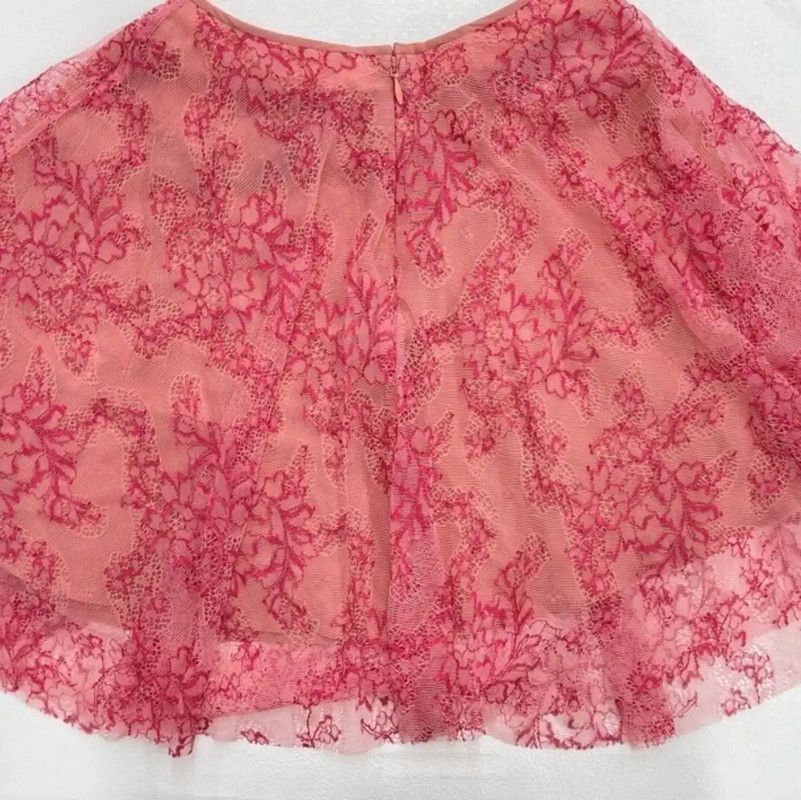 Burberry Burberry Pink Nylon Layered Women's Skirt Size 26" / US 2 / IT 38 - 2 Thumbnail