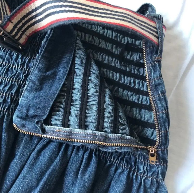 Burberry Burberry Blue Cotton Midi Skirt for Women Size 32" / US 10 / IT 46 - 6 Thumbnail