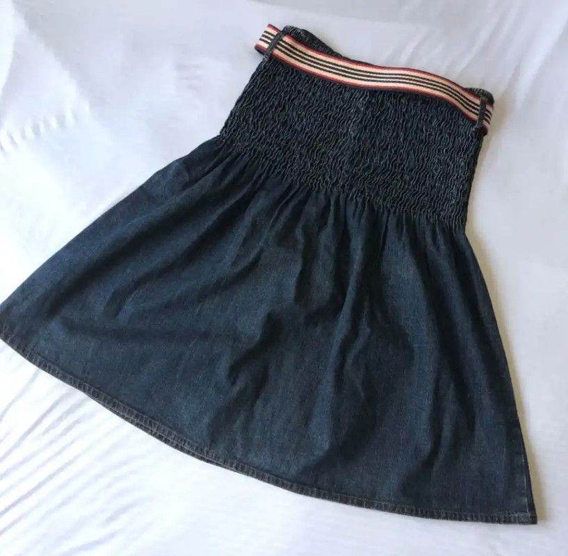 Burberry Burberry Blue Cotton Midi Skirt for Women Size 32" / US 10 / IT 46 - 3 Thumbnail