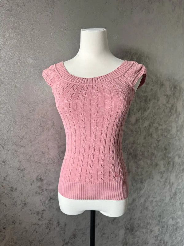 Burberry Burberry Pink Cotton Blend Short Sleeve T-Shirt Size M / US 6-8 / IT 42-44 - 2 Thumbnail
